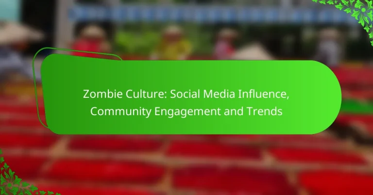 Zombie Culture: Social Media Influence, Community Engagement and Trends